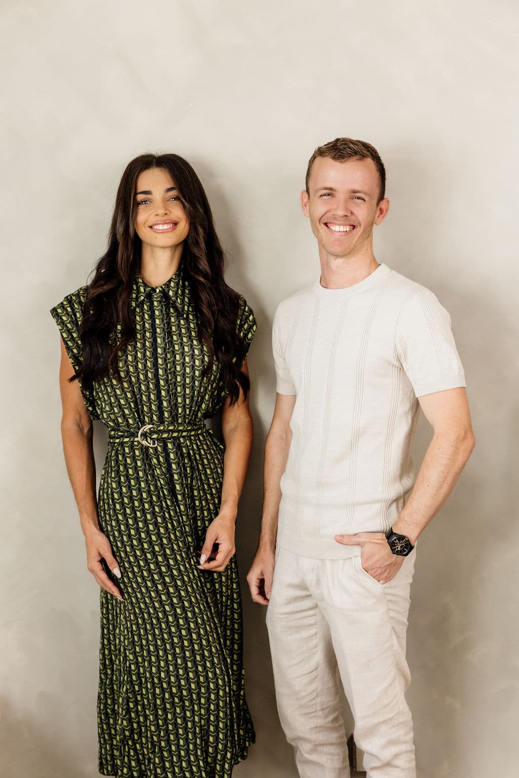 Connie and Jayden from Loom Digital in the studio