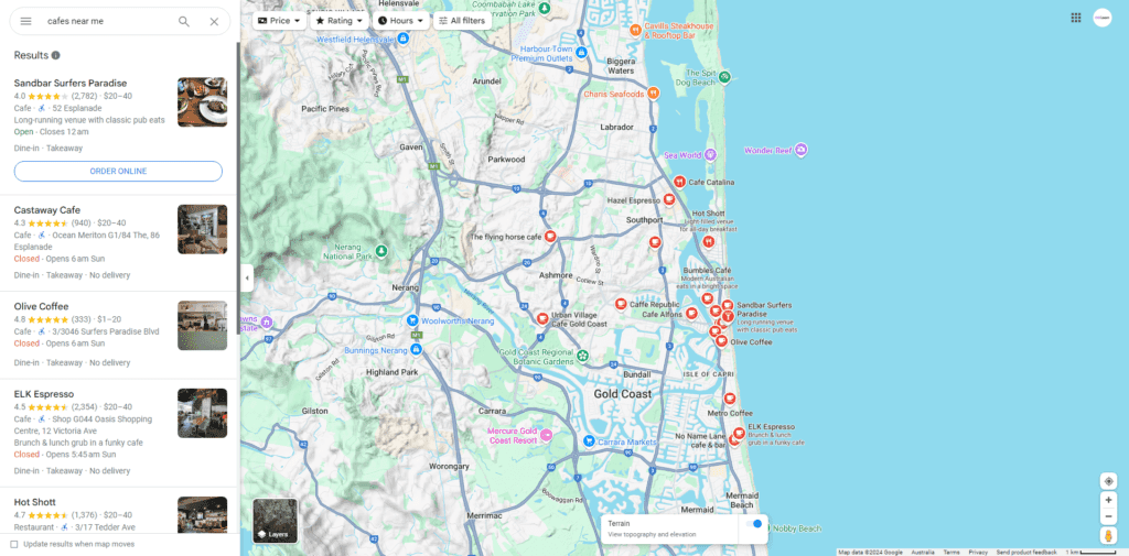 Local SEO search visibility